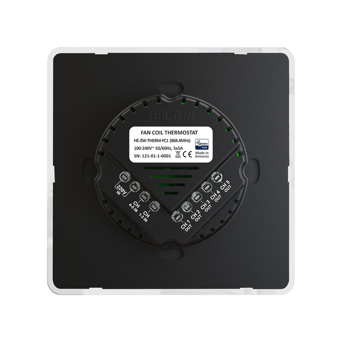 Heltun Fan Coil Thermostat (fehér-fehér) - 3