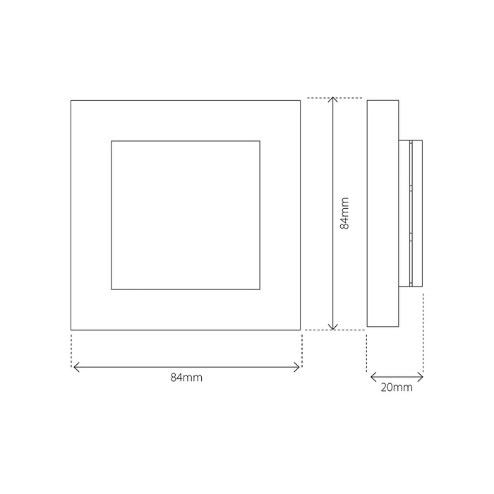 Heatit External RoomSensor (matt fekete) - 4