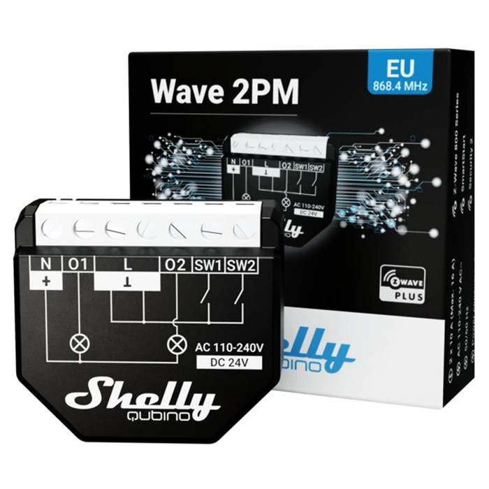 tovább a Shelly Qubino Z-Wave 2PM Relay 16A 2 channel adatlapjára 6861 ... Shelly Qubino Z-Wave 2PM Relay 16A 2 channel
