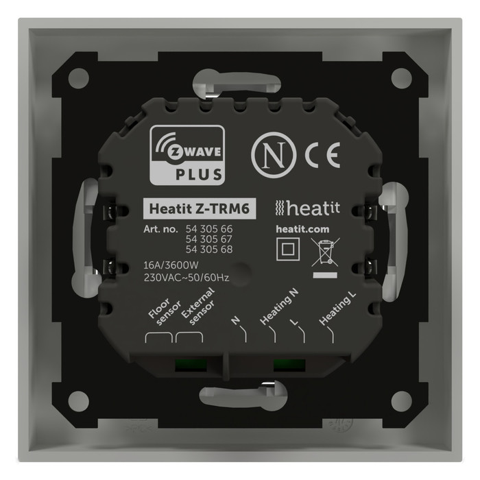 Heatit Z-TRM6 thermostat (RAL 9003) - 4
