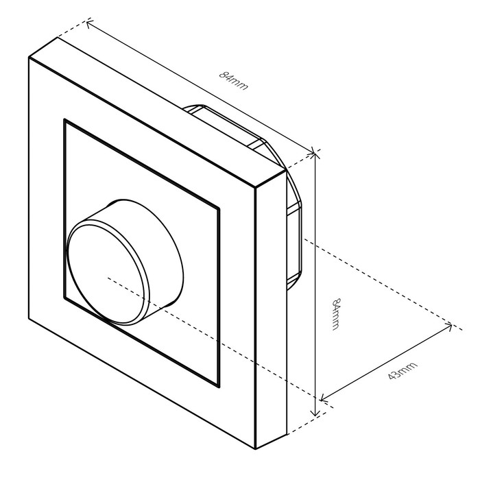 Heatit Zig Dim 250W (RAL 9003) - 5