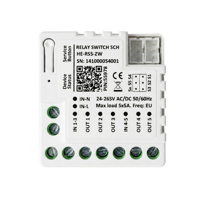 Heltun Relay Switch 5 Channel (5×5A)